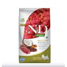 ND Quinoa Skin & Coat Duck, Coconut Mini – пълноценна храна с киноа за кучета в зряла възраст над 1г. за малки породи при чувствителен стомах, здрава кожа и козина с патешко, кокос и куркума